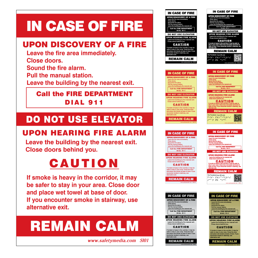 In Case of Fire Signage 147